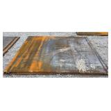 (2) 72" x 97" Steel Plate, 5/8" Thick