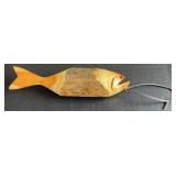 14" Handcarved Wood Fish