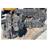 Steel Excavator Tracks w/ Rubber Pads