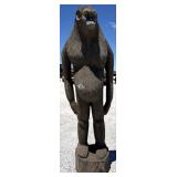 82ï¿½ Wooden Sasquatch Statue