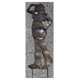 77" Metal Cowgirl Silhouette