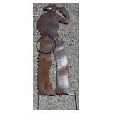 78" Metal Cowboy Silhouette