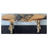 40" Rustic Reclaimed Wood Bench
