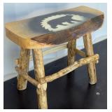 19" Reclaimed Wood Stool