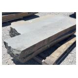6" Natural Face Bluestone Steps, Sawn Top