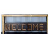 40ï¿½ Welcome Reclaimed Wood Sign