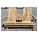 68ï¿½ 2 Person Wooden Glider