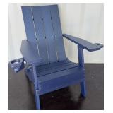 ECCB Outdoor Blue Poly Adirondack Chair