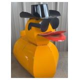 27" Metal Duck w/ Cowboy Hat & Sunglasses