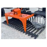 76" Quick Attach Hydraulic Skeleton Grapple