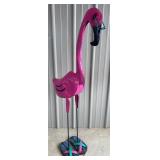 55" Metal Flamingo Statue