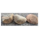 (3) Landscape Rocks, 19" x 14" x 6"