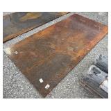 118" x 59-3/8" Steel Plate, 1/4" Thick