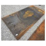 118" x 59-3/8" Steel Plate, 1/4" Thick