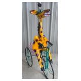 38" Metal Giraffe Planter