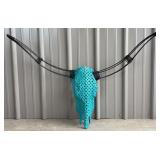 18" Metal Longhorn Skull & Horns