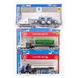 (3) 1/64 Ertl Kenworth Trucks with Corn Head, Dair