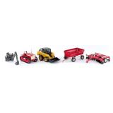 1/16 Ertl John Deere Skid Loader, IH Crawler, Wago