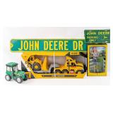 John Deere Barbie, Road Sign, License Plate, Night