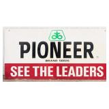 Large Vintage SST Pioneer Brand Seeds Embossed Adv