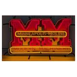 Contemporary Minneapolis-Moline Neon Sign