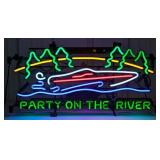 Party On The River Neon Sign