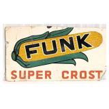 Vintage Funk Super Crost Masonite Advertising Sign