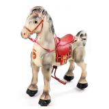Original MOBO White Bronco Ride On Horse