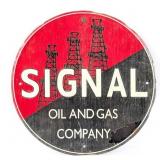 Contemporary Signal Oil and Gas Company Sign