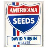 Vintage SST Americana Seeds Advertising Sign