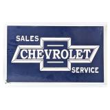 Reproduction Chevrolet Sales & Service Flange Sign