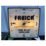 Original Fabick Caterpillar Clock