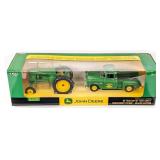 Ertl John Deere 60 Tractor with 1955 Chevy Dealers