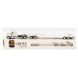 1/50 Siku Grove Worldwide Semi Truck w/ Lowboy Tra