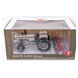 1/16 SpecCast White 2-150 Diesel Tractor with 4-Ro