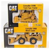 1/50 Ertl CAT D10N Bulldozer and CAT 988B Wheel Lo