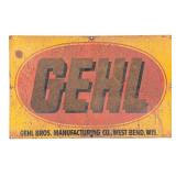 Vintage SST GEHL Forage Equipment Advertising Sign