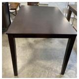 (L) Dark Wood Kitchen Table 48" x 36" x 36"