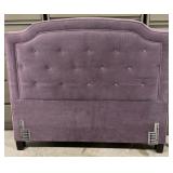 (L) Purple Fabric Headboard. 55" x 60" x 5"