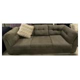 (L) 3 Seater Couch W/ Decorative Pillow. 103" x