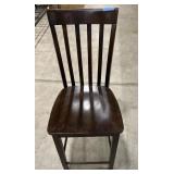 (L) Wood Counter/Table Chairs. *Bidding Per