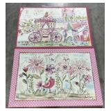 (L) Hanging Princess Themed Wall Art. 20-1/2" x