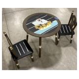 (L) Pirate Themed Kids Table and Chairs. Table