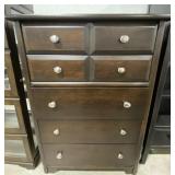 (L) Dark Wood Dresser. 36" x