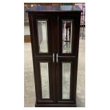 (Q) Modern Style Jewelry Cabinet. 42-1/2" x 14" x