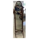 (H) Reprodux Vintage Body Mirror. 63" Tall