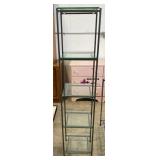 (H) Metal Frame Glass Shelving. 60" x 12" x 12"