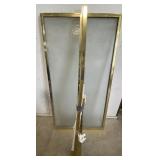 (H) Brass Shower Doors and Parts. 57" x 30"