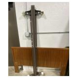 (H) Headboard w/ Rolling Metal Frame. Board is 60"