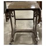(AF) Drop Leaf Typing Table. 35-1/2" x 27" x 16"
